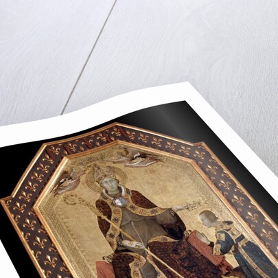 Saint Louis of Toulouse crowns Robert I, King of Naples by Simone Martini