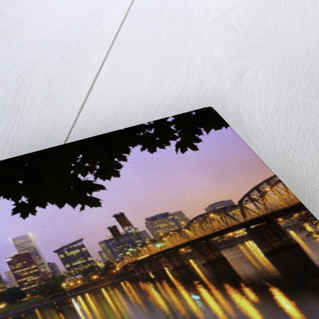 early morning Down Town Portland and Willamette River, Portland Oregon by Anonymous