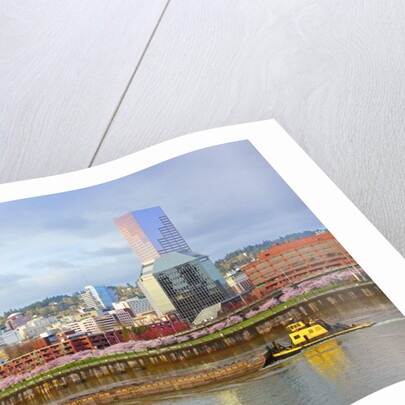 storm over portland and Willamette River, Portland, Oregon by Anonymous