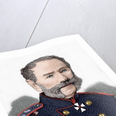 Count of Kotzebue. Engraving. Colored. by Anonymous