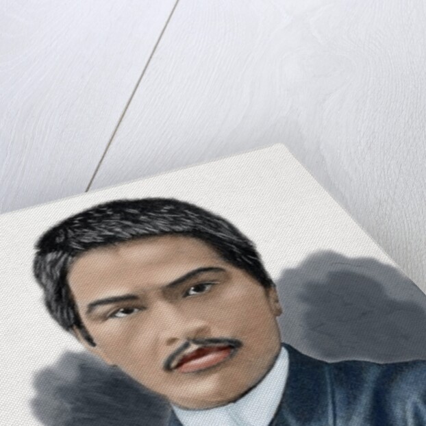 Juan Luna Novicio (1857-1899). Engraving. Colored. by Anonymous