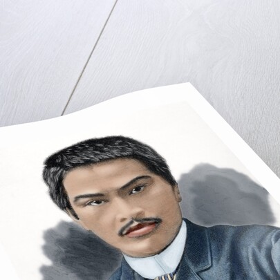 Juan Luna Novicio (1857-1899). Engraving. Colored. by Anonymous