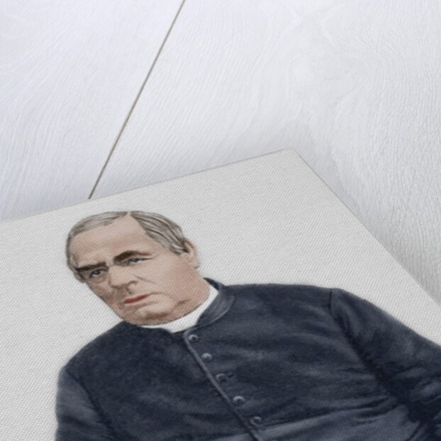 Sebastian Kneipp (1821-1897). Engraving. Colored. by Anonymous