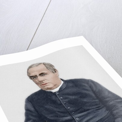 Sebastian Kneipp (1821-1897). Engraving. Colored. by Anonymous