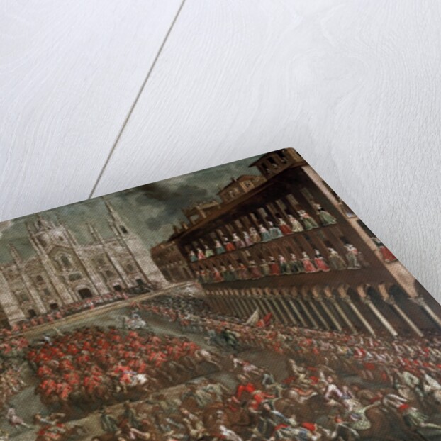 Celebration in Milan for the victory of Prince Eugene of Savoy by Anonymous