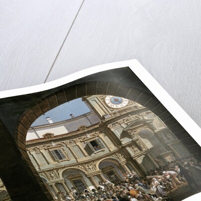 Domenico Pino speaks to the crowd in Milan, 1814 by Anonymous