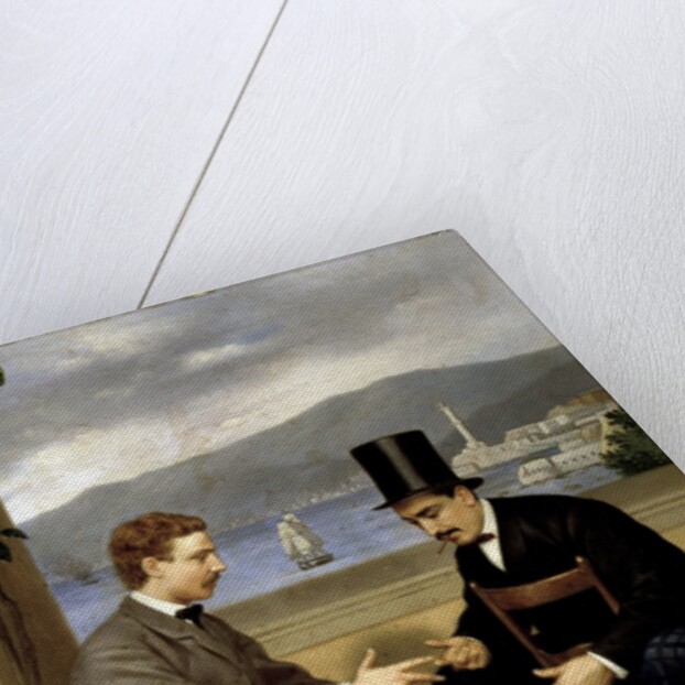 Two players of Morra (traditional italian game) by Pietro Barabino