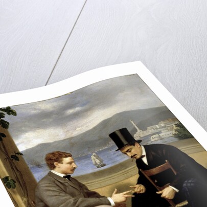 Two players of Morra (traditional italian game) by Pietro Barabino