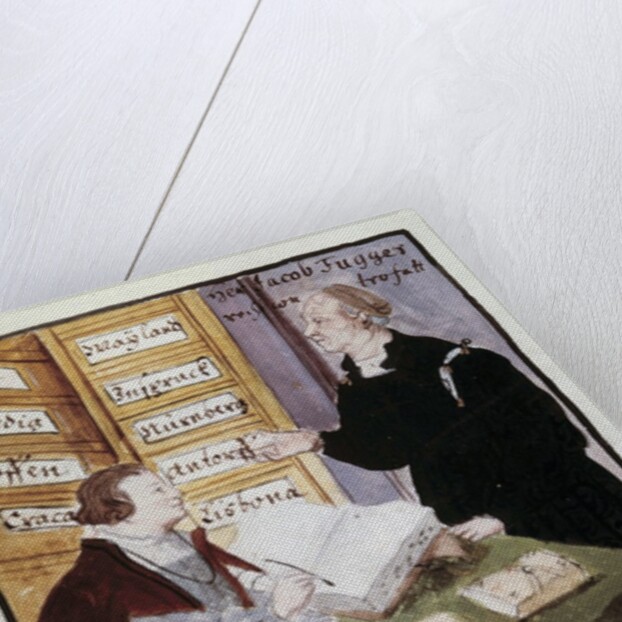 The German financier Jacob Fugger with his accountant Matthaus Schwarz by Anonymous