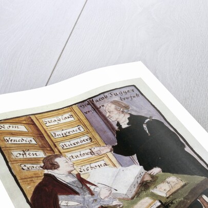 The German financier Jacob Fugger with his accountant Matthaus Schwarz by Anonymous