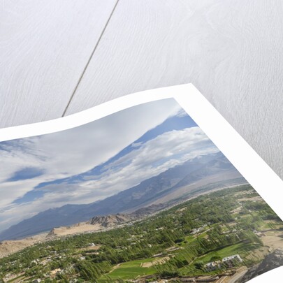Panoramic view of the town from Shanti Stupa by Anonymous