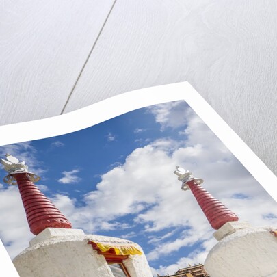 Stupa in the village near Thikse Monastery by Anonymous