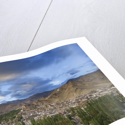 View of the town from a small hill near main bazaar by Anonymous