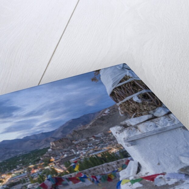 View of the town from a small hill near main bazaar by Anonymous