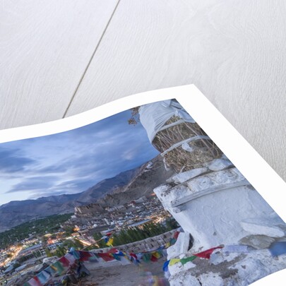 View of the town from a small hill near main bazaar by Anonymous