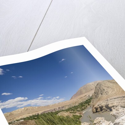 Alchi, stupas along Indus River by Anonymous
