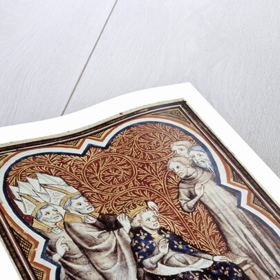 The coronation of King Louis VI the Fat by Jean Fouquet