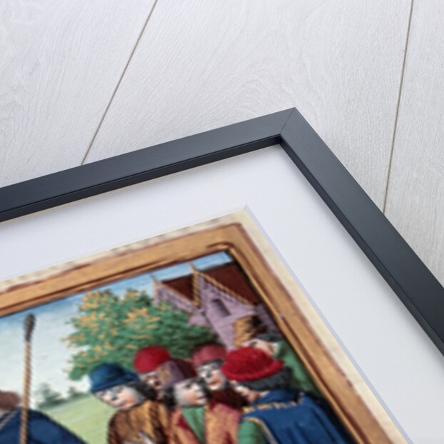 Joan of Arc arriving at Chinon to meet Charles VII - 15th cent. by Anonymous