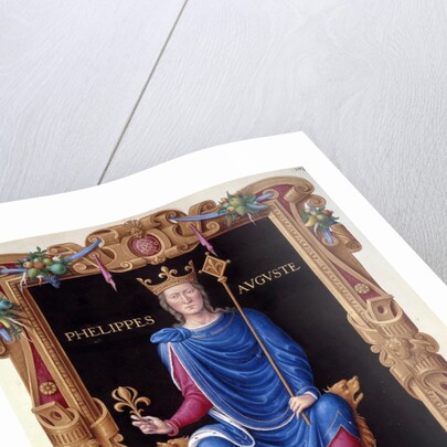 Portrait of King Philippe Auguste by Jean du Tillet