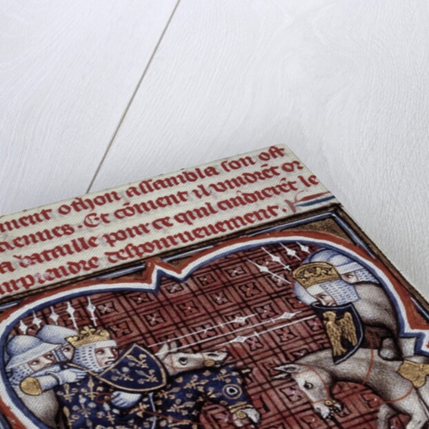 The battle of Bouvines, 1214 by Jean Fouquet