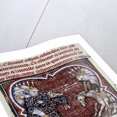 The battle of Bouvines, 1214 by Jean Fouquet