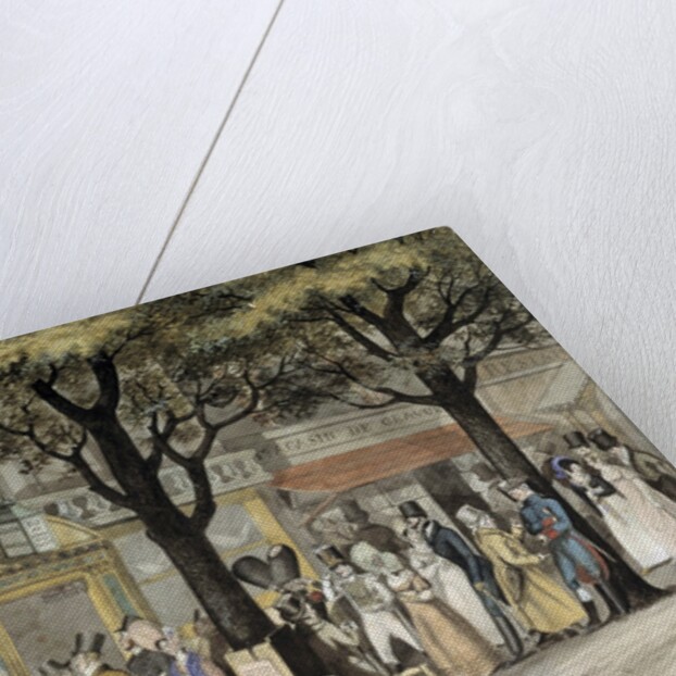 Walk on a boulevard in Paris, 1819 by Bellange