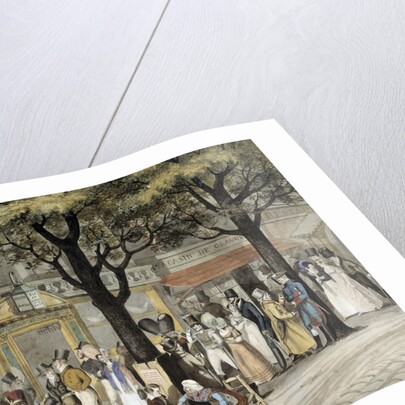 Walk on a boulevard in Paris, 1819 by Bellange