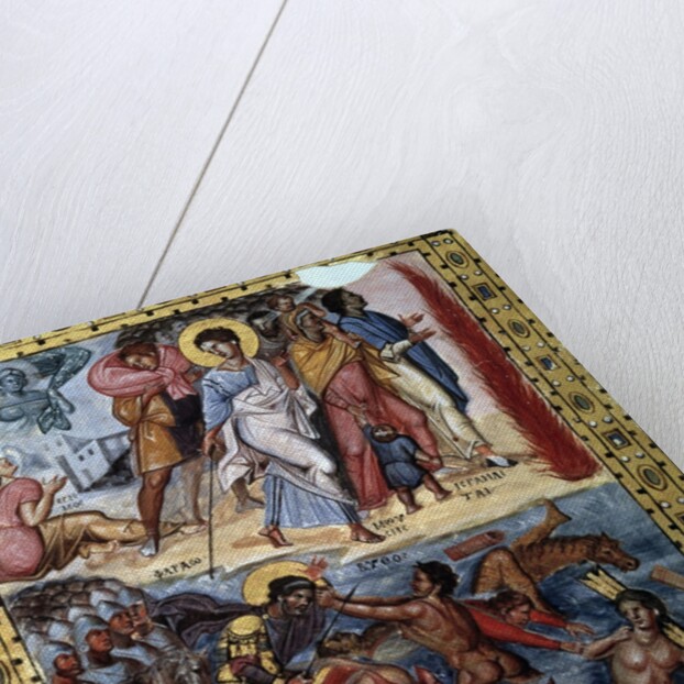 The crossing of the Red Sea by the Hebrews - 10th century illumi by Anonymous