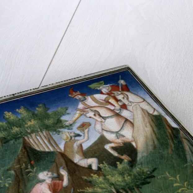 Men extracting rubies from the Sighinan Mountain (Persia) by Anonymous