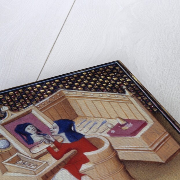 Iaia of Cyzicus painting his own portrait - 15th cent. by Anonymous