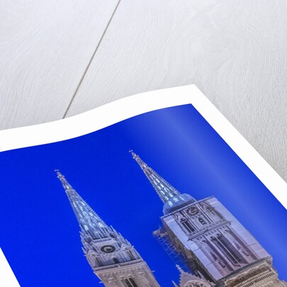 Zagreb Cathedral at Dawn by Anonymous