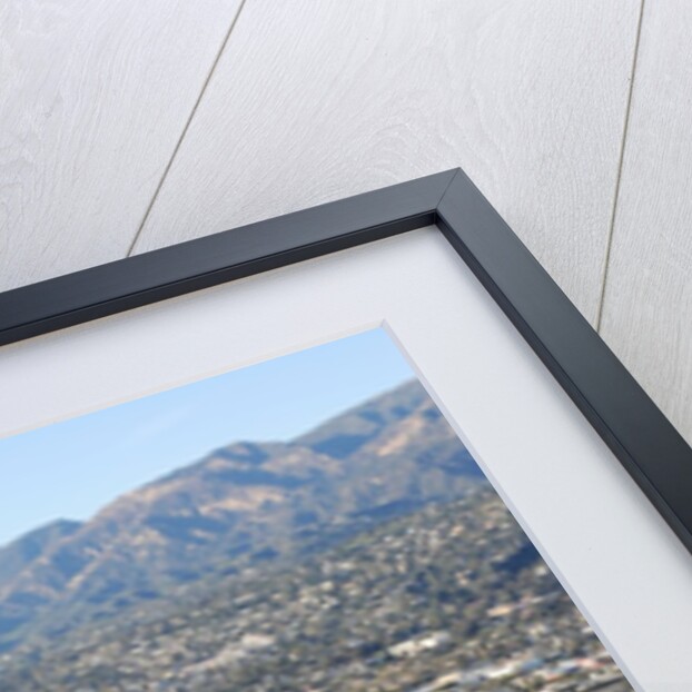 Aerial view of Stearns Wharf in Santa Barbara, California by Anonymous