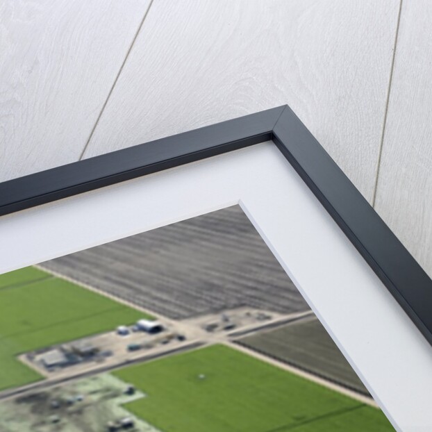 Aerial view of a working farm in Oxnard, California by Anonymous