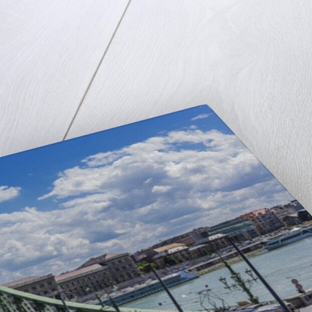 Szabadsag hid (Liberty Bridge or Freedom Bridge), River Danube and the town of Pest by Anonymous