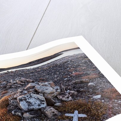 Stone Cairn in Arctic, Nunavut Territory, Canada by Anonymous