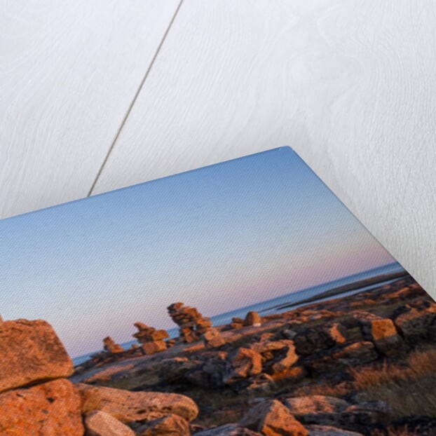 Stone Cairns in Arctic, Nunavut Territory, Canada by Anonymous