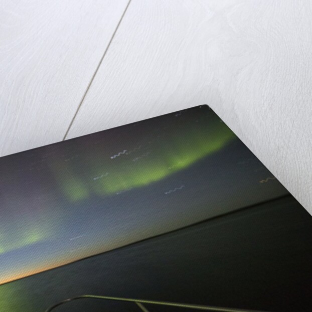 Northern Lights above Expedition Boat, Nunavut, Canada by Anonymous