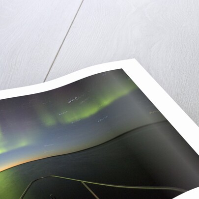 Northern Lights above Expedition Boat, Nunavut, Canada by Anonymous