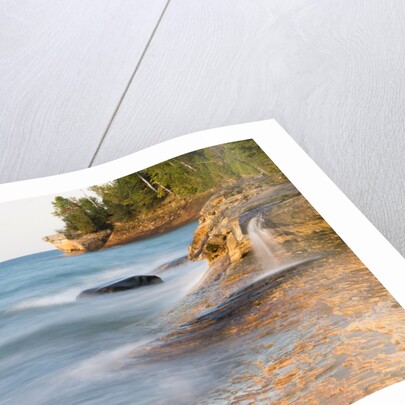 Small waterfall along the edge of Miner's beach at Lake Superior in Pictured Rocks National Seashore by Anonymous