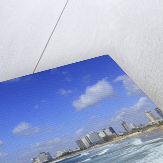 The beach near the Old Jaffa.Tel Aviv on the background. by Anonymous