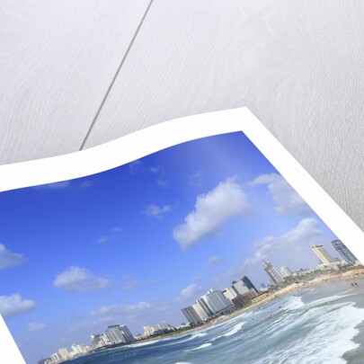 The beach near the Old Jaffa.Tel Aviv on the background. by Anonymous
