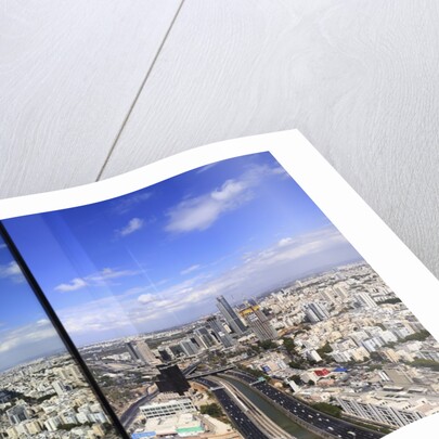The city view from the Azrieli observatory. by Anonymous