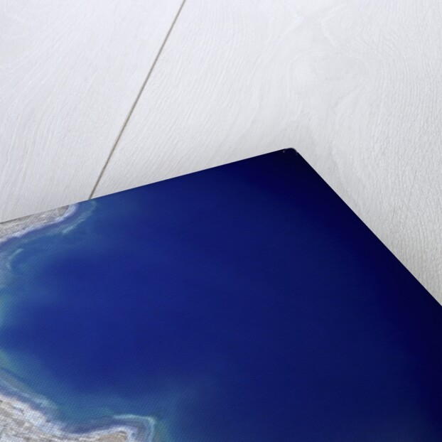 Dead Sea from above. by Anonymous