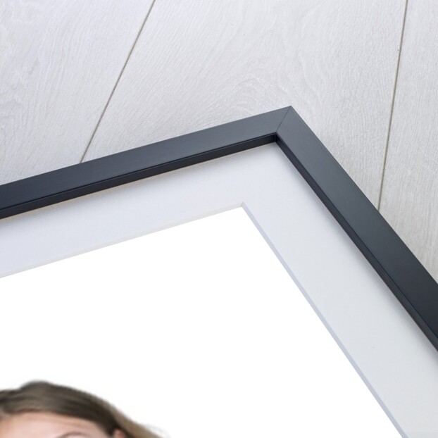 Portrait of teenage girl (16-17) on white background by Anonymous
