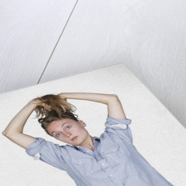 Woman pulling hair by Anonymous