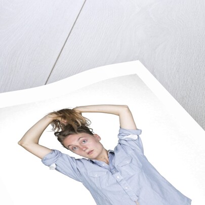 Woman pulling hair by Anonymous