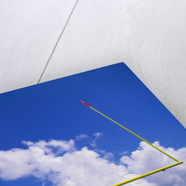 Football Goal Posts Against Sky by Anonymous