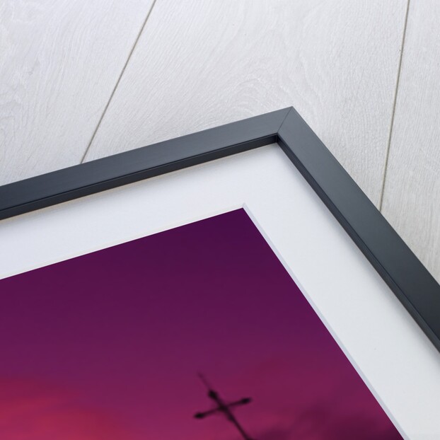 Exterior View of the Church of Guadalupe at Sunset by Anonymous