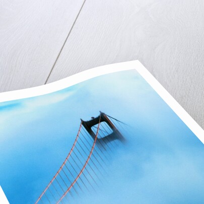 Golden Gate Bridge in Fog by Anonymous