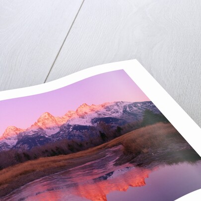Snow-Capped Mountains at Daybreak by Anonymous
